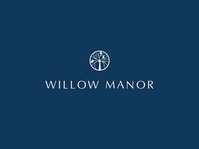 Willow Manor Logo branding furniturebrand illustration interiors logo onlineretailer onlineshopping ui web web design