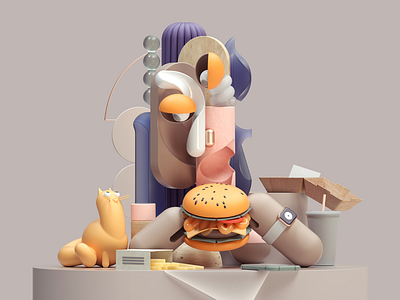 Casual 3d character cinema4d design icon illustration inspiration octane