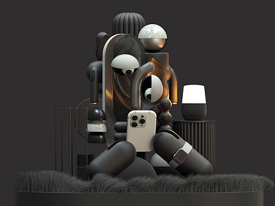 Texting 3d adobe art cinema4d design illustration inspiration octane style