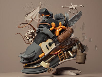 Sneakers 3d adobe art cinema4d design graphic design illustration inspiration modern octane