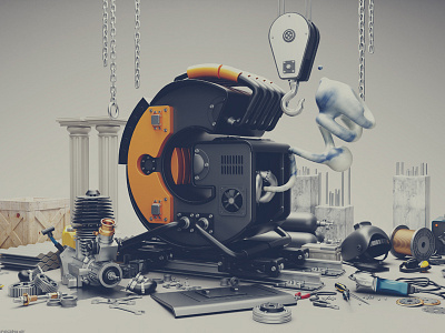 Typography Manufacuring 3d construction generators graphic design machines typography