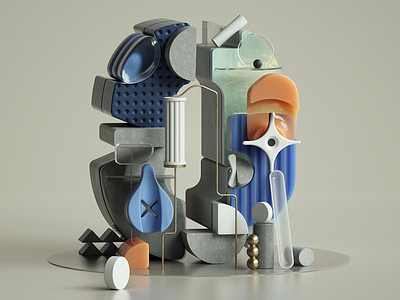 Numbers ‘0’ 3d abstract adobe cinema4d design digitalart illustration modern shapes