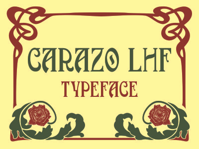 Carazo Lhf Typeface font lettering typeface vintage