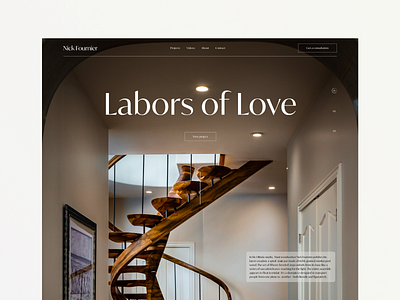 Nick Fournier - art staircases design figma landing staircases ui ux web webdesign