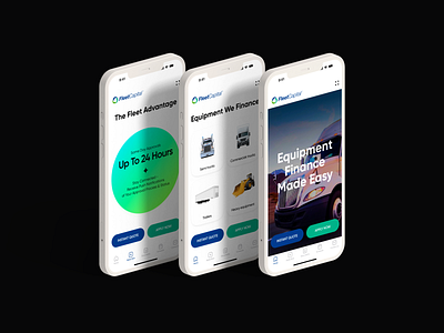 Fleet Capital financing app app capital cars design equipment figma finance founds mobile ui ux