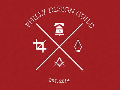 Philly Design Guild Logo hipster logo