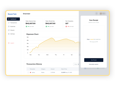 Expense management web app