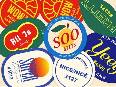 WOW, WOW, All Is SOO Pretty Super Nice. Yeey. fruit graphicdesign illustration optimistic sticker
