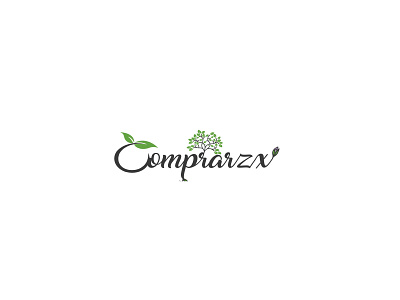 Comprarzx - Gardening Logo clean logo compararzx creative logo design fresh logo gardening logo design green logo nature logo