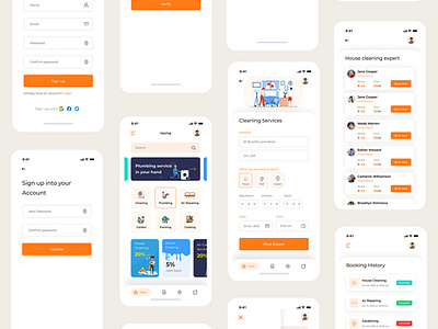 Home Service App Design by Md Shah Alam on Dribbble