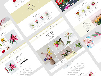 Elan - Flowers eCommerce Website 2022 branding clean creative design ecommerce flower flower e commerce flower website landing shah alam template typography ui uidesign uiux uiuxdesign ux website website design