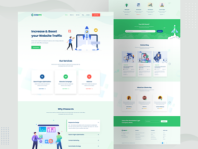 Comote- Digital Marketing Agency Website 2022 agency clean clean ui creative design digital agency digital marketing landing marketing agency seo shah alam template typography ui uiux ux web design webdesign website