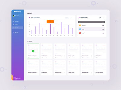 Pezepay - Invoice Management Software admin admin dashboard clean creative crm invoice dashboar landing login page management template ui ux web app web application website