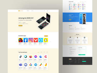 Apk Empire - Android Package Website android android website apk app application clean ui figma interaction landing page minmal mobile package shah alam trendy typography ui uiux ux web web site