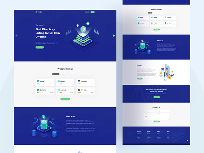 Cryptic - Cryptocurrency Website 2022 coins crypto crypto currency crypto exchange crypto wallet cryptocurrency design digital currency landing page minimalist nft shah alam simple trend ui uiux wallet web design
