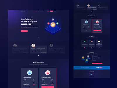 Lunars Capital - Crypto Currencies Investment Landing Page bitcoin creative crypto crypto currency crypto investment crypto landing dark ui design etherium investment landing landing page landing page design minimal nft template ui uiux ux web design website