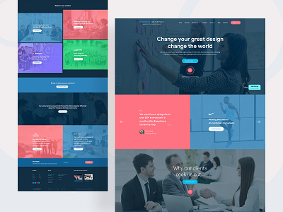 Experience Dynamics - Design Agency Website agency agency landing agency website creative design digital digital agency landing website minimal minimalism modern trendy trendy 2022 typography ui uiux ux web design website