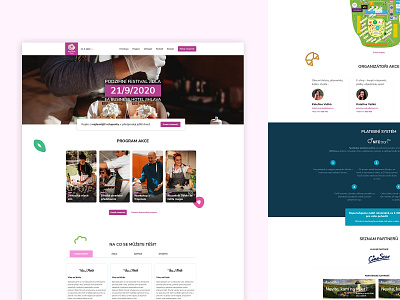 Food festival - Barevnost chuti design festival food food and drink ui uiux ux web webdesign website