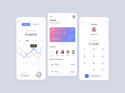 banking mobile app interface banking app ui ux