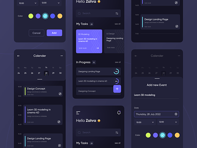 Task Management - Dark Version 🌙