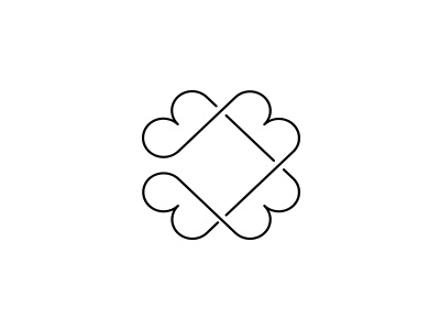 B mark elegant four b icon logo mark symbol