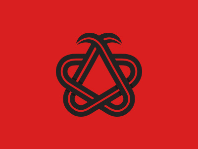 Shqipstar albania logo mark red and black round