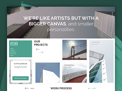Plisi Theme architecture creative grid portfolio theme web webdesign