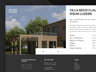 Single Project Plisi Theme architecture creative grid portfolio theme web webdesign