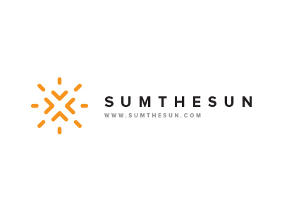 SS logo mark orange panel solar sum sun website