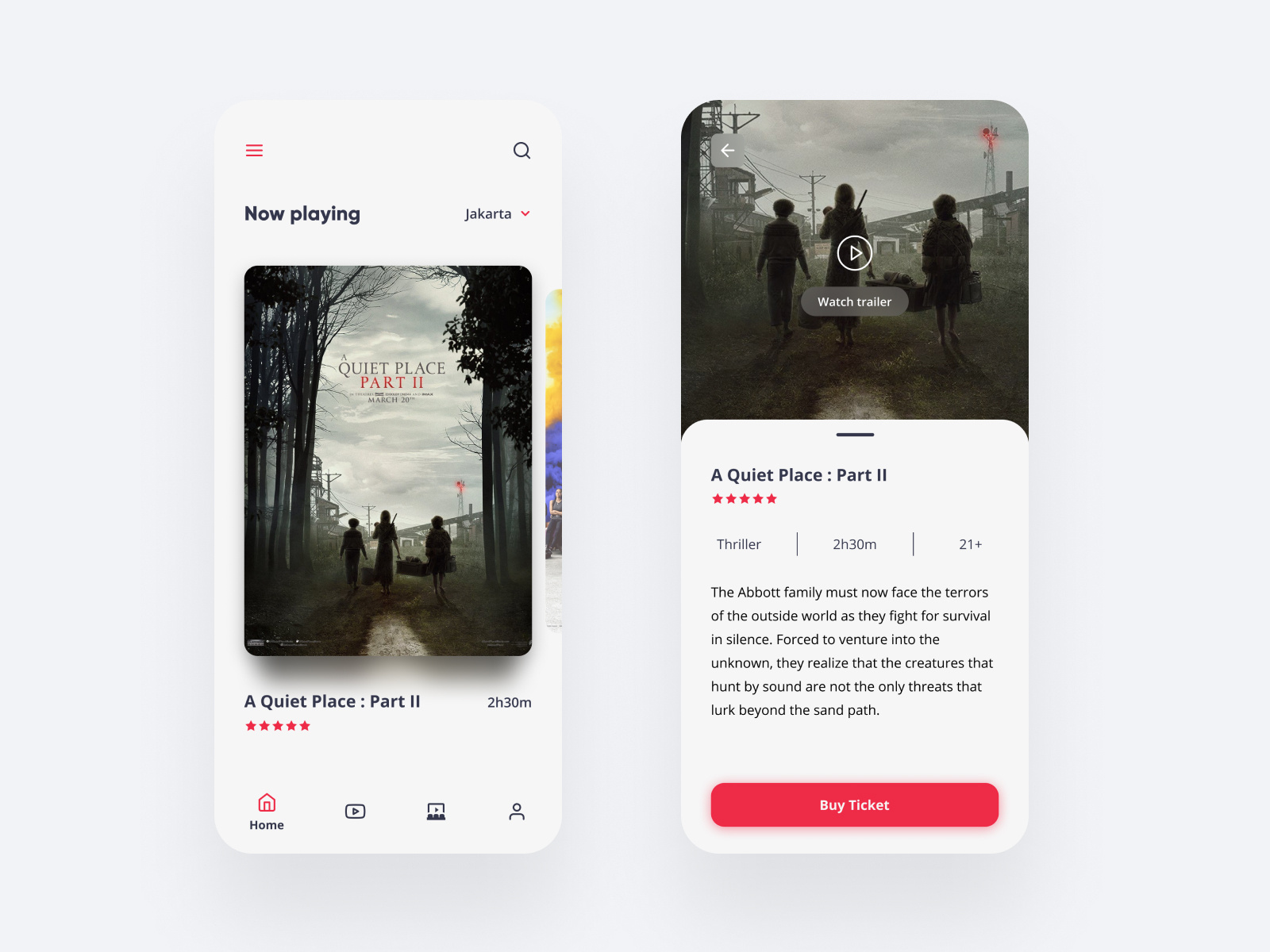 Movie Theater App by Osmond Ranger on Dribbble