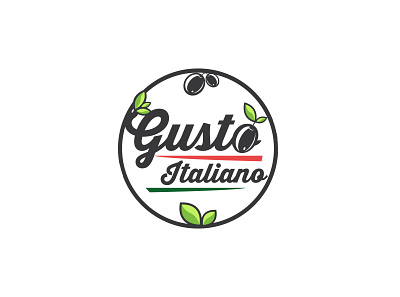 Logo Design for Gusto Italiano branding branding and identity design studio icon illustration logo logo design typography vector visual identity