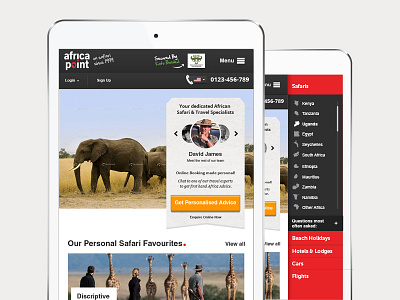 Responsive of africapoint layout responsive