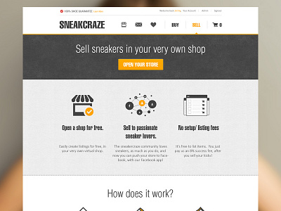 SneakerCraze.com (Coming Soon) clean layout responsive layout ui ux