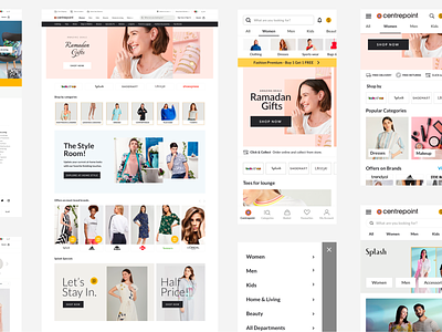 Centrepointstores.com Redesign Case Study casestudy centrepoint centrepointstores middleeast retail