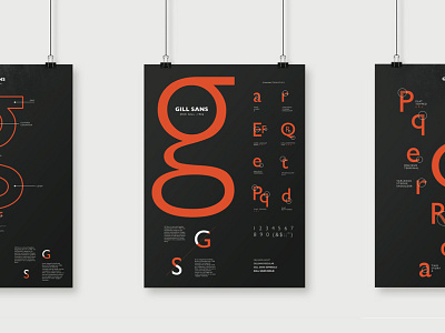 GillSans Poster black poster poster printer design