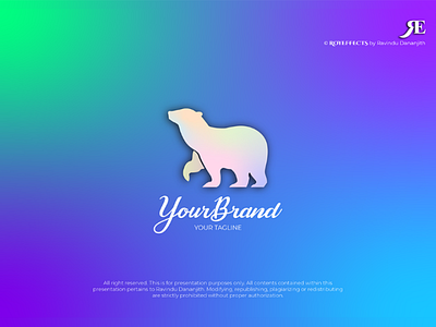 Polar Bear - vector logo art artwork beauty brand branding colors designing drawing effects fashion fish gradient graphics illustration logo modern name new shades vector