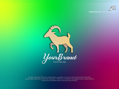 The goat 🐐  - vector logo