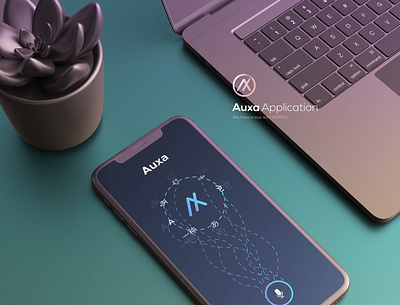 AUXA Mobile UI art artwork brand brand design brand identity branding design dribbble gradient graphic design illustration logo ui ux uxdesign vector