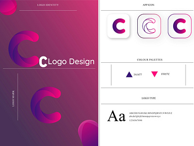 Alphabet C Letter Logo Design alphabet alphabet logo app branding icon illustration illustrator letter logo design lettering logo type typography