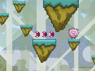 Mr Pig game character pixel videogame