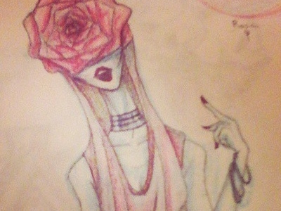 Rose drawing rose sketch