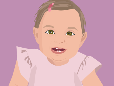 Baby Girl baby baby girl design flat illustration vector