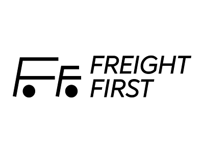 Freight First delivery design icon logo vector