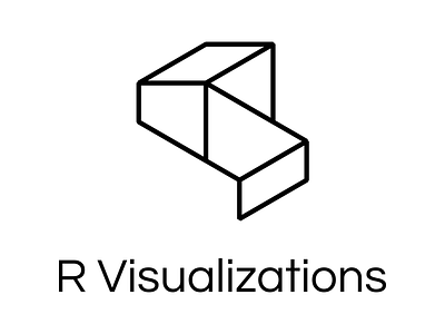 R Visualization architecture branding design engineering icon logo visualization