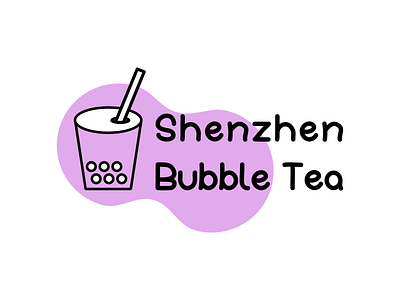Shenzhen Bubble Tea branding bubble tea design icon logo vector