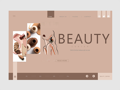 Landing page - Beauty center