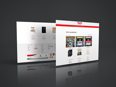Magyar Szo Shop book design newspaper shop web website