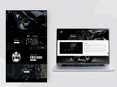 Web shop for moto equipment brand design brand identity branding landingpage shop typography ui ux vector webdesign webshop website