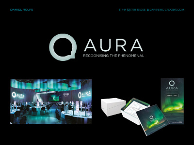 Aura - An Audi Event branding and identity event design logo design