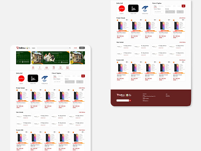Landing Page Belika.id app branding design flat minimal ui web website